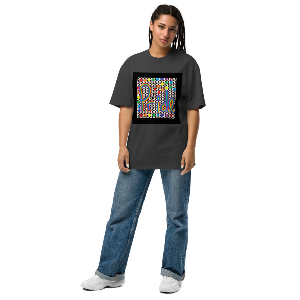 Pride Month Oversized faded t-shirt