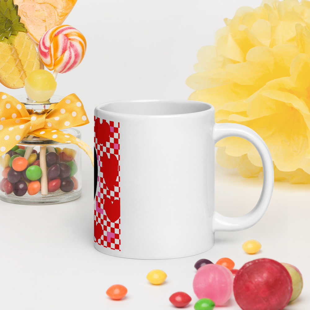 Valentine White glossy mug