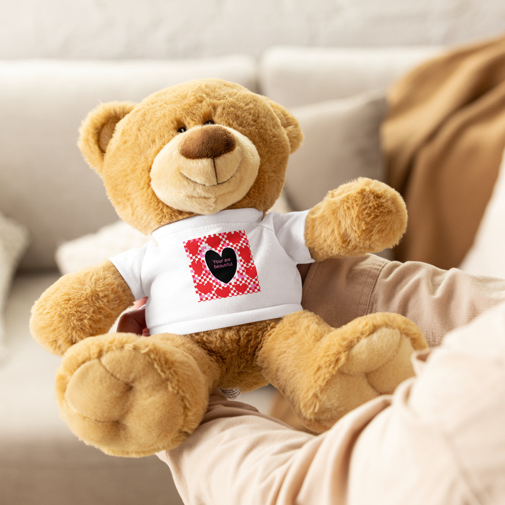 Valentine Teddy bear with a t-shirt