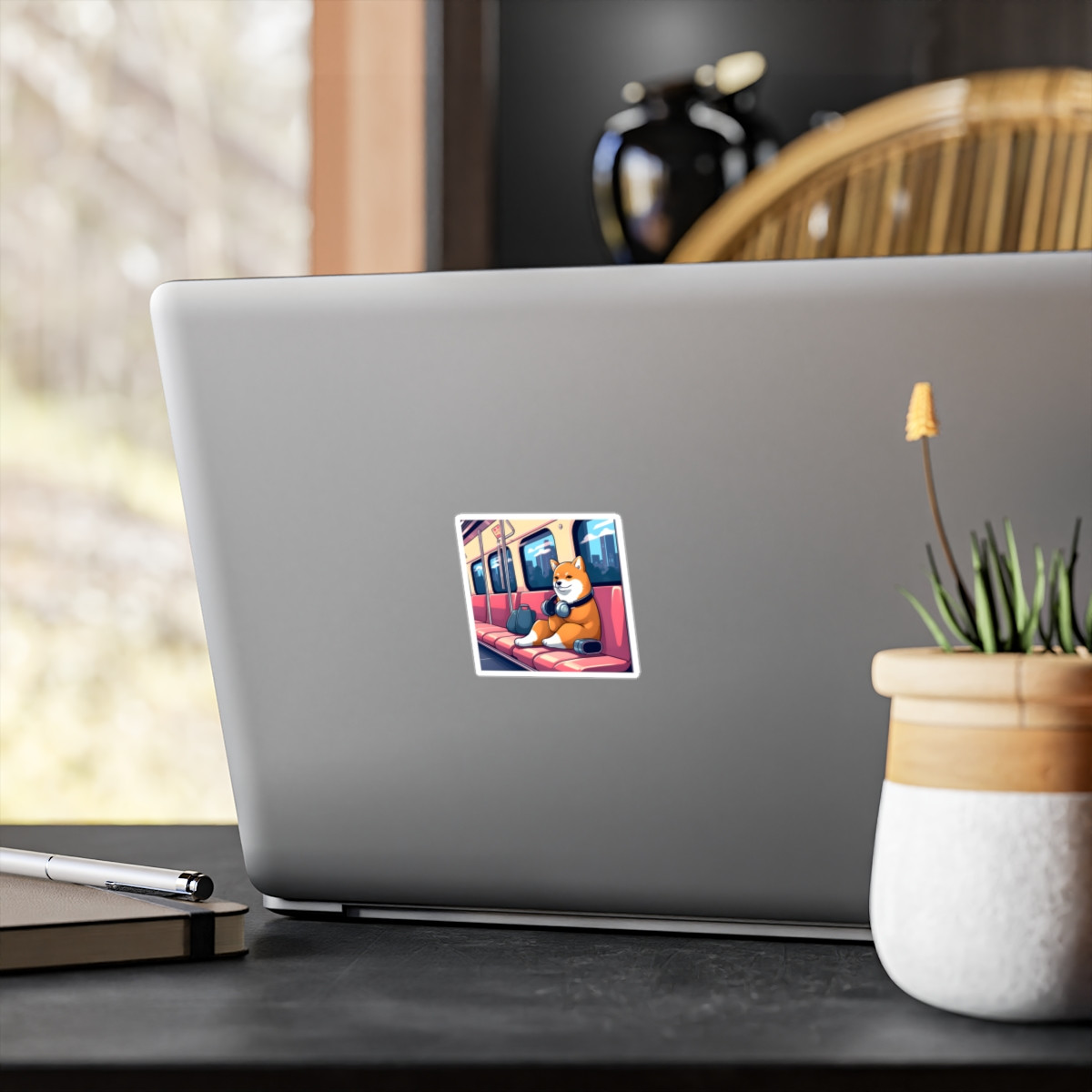 Urban Shiba "Shiro" Vinyl Decal Sticker