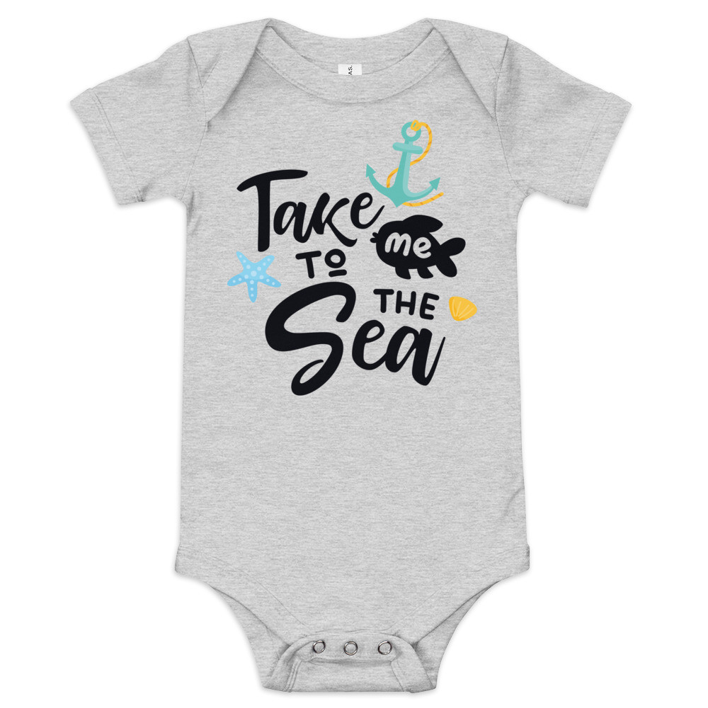 Take me to the sea - Baby short sleeve one piece