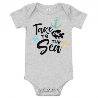 Take me to the sea - Baby short sleeve one piece