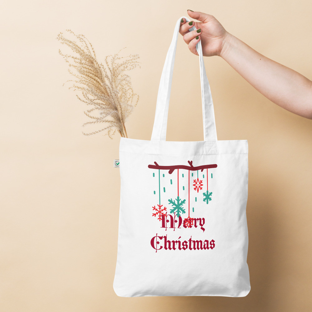 ChessDelights Organic fashion tote bag Christmas version