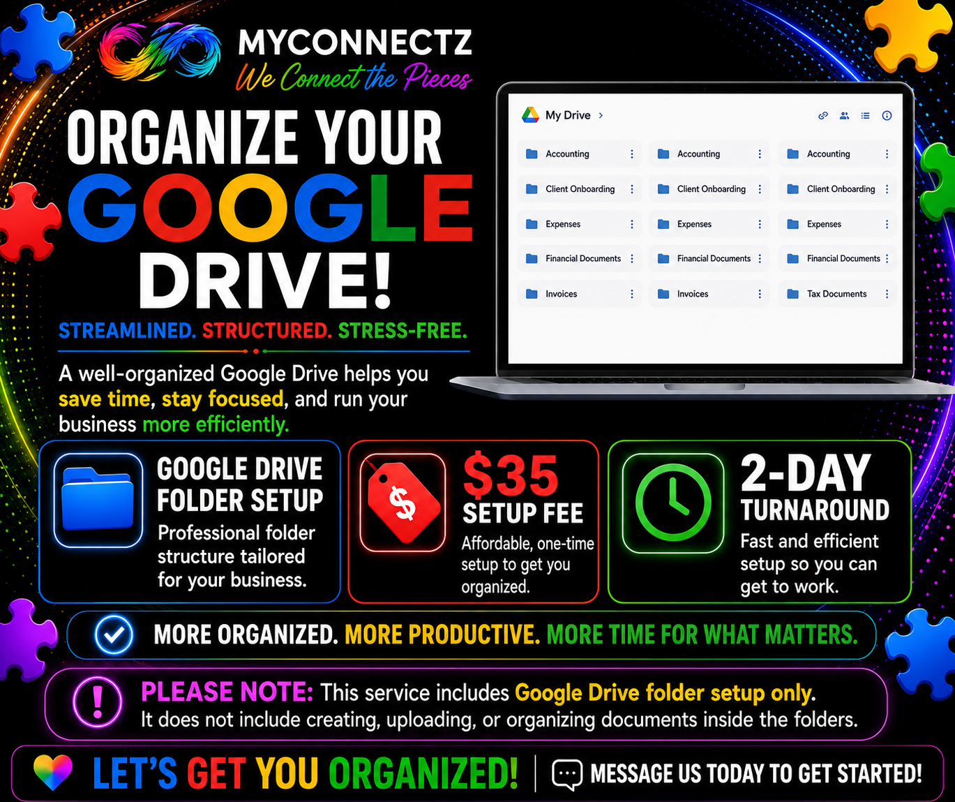 Google Drive Business Folder Setup (Done-For-You)