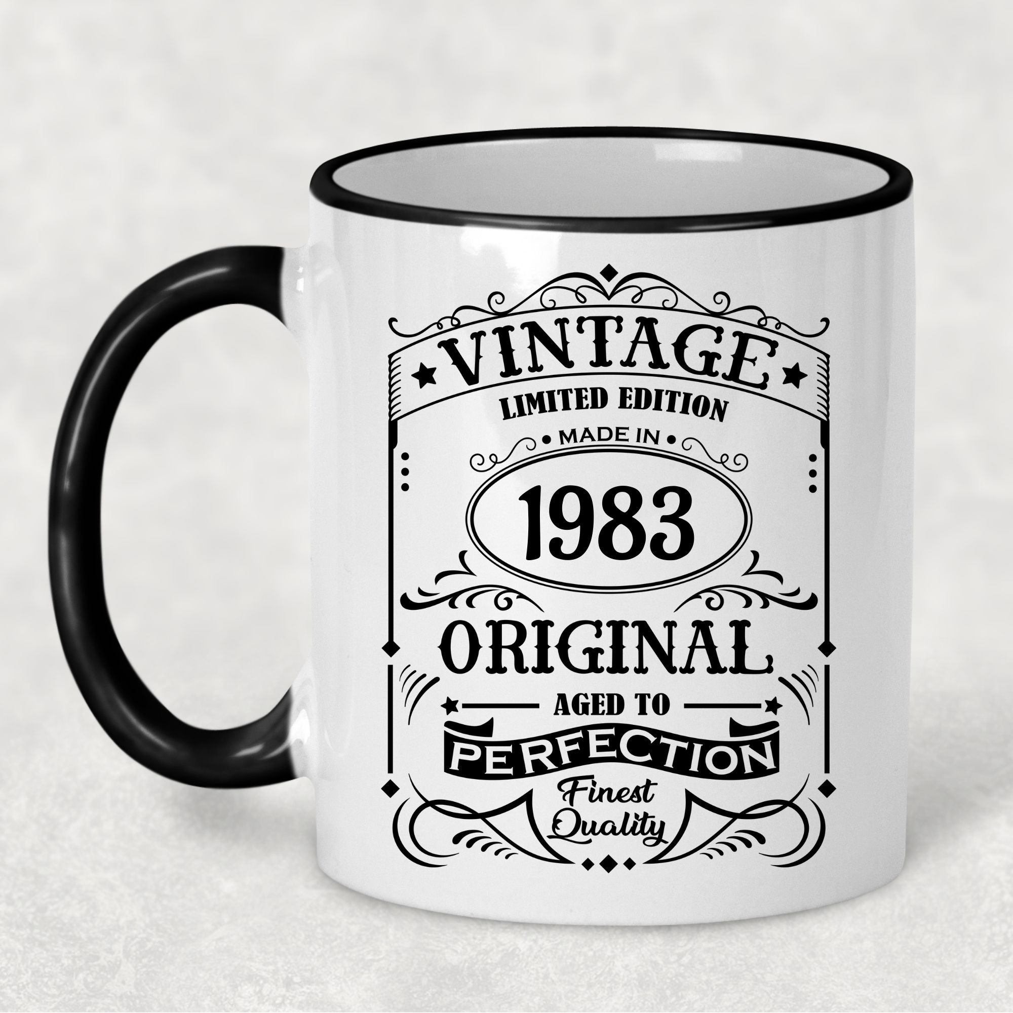 1983 Vintage Gift Landmark Birthday Gift Mug Limited Edition for Women or Men - "Finest Quality" in 1983 - - - FREE SHIPPING!