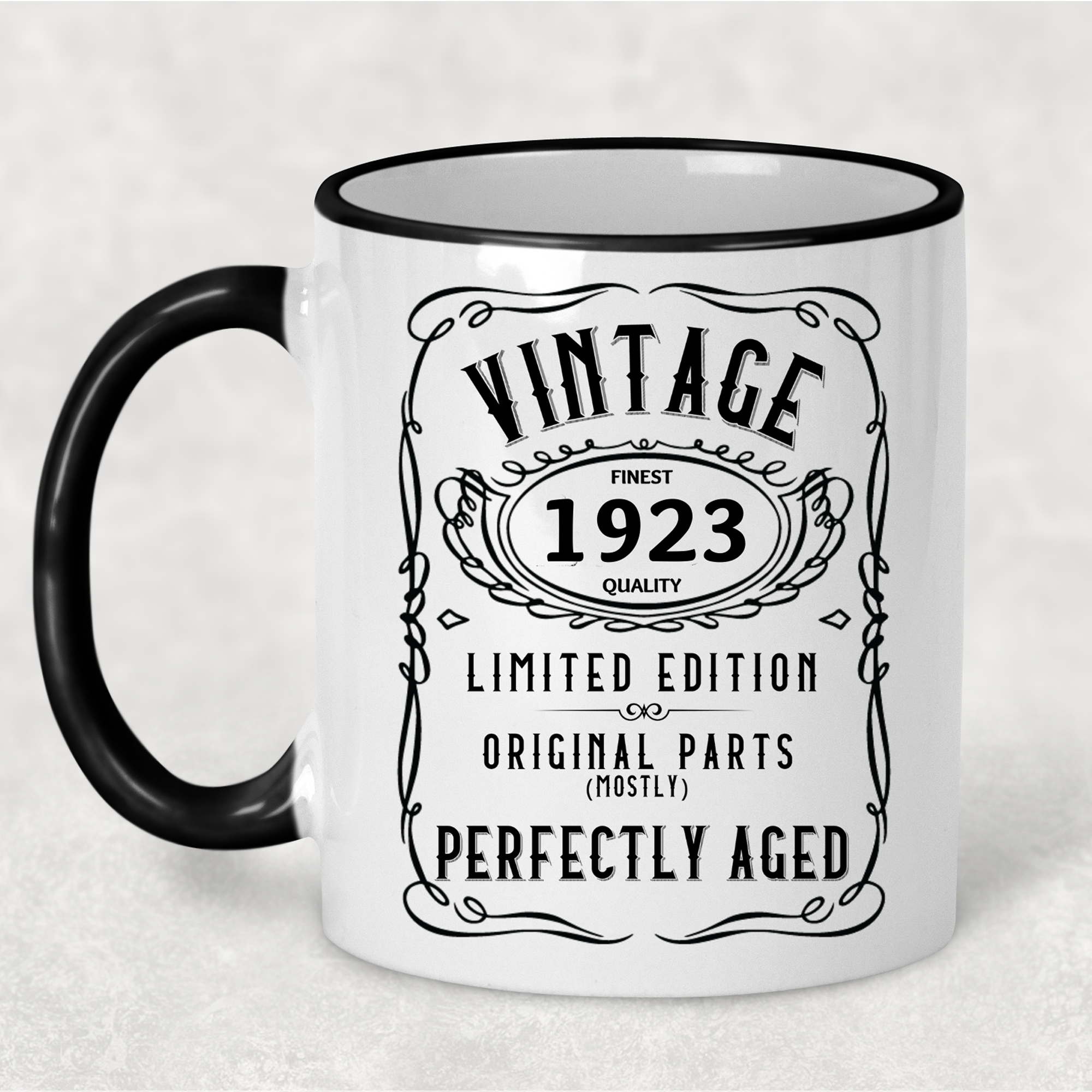 1923 Vintage Gift Landmark Birthday Gift Mug Limited Edition for Women or Men - "Perfectly Aged"  in 1923 - - - FREE SHIPPING!
