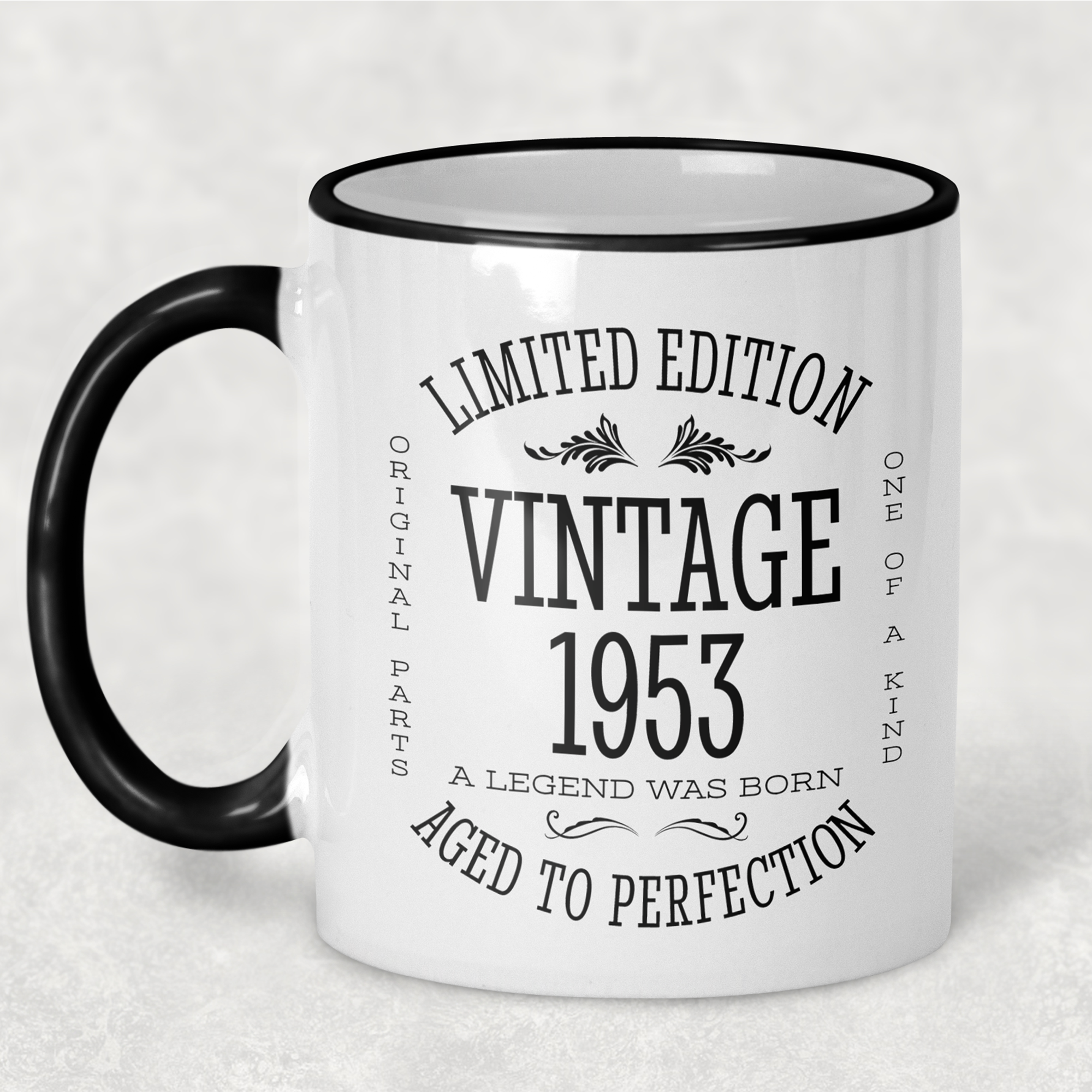 1953 Vintage Gift Landmark Birthday Gift Mug Limited Edition for Women or Men - "Legend Was Born" in 1953 - - - FREE SHIPPING!