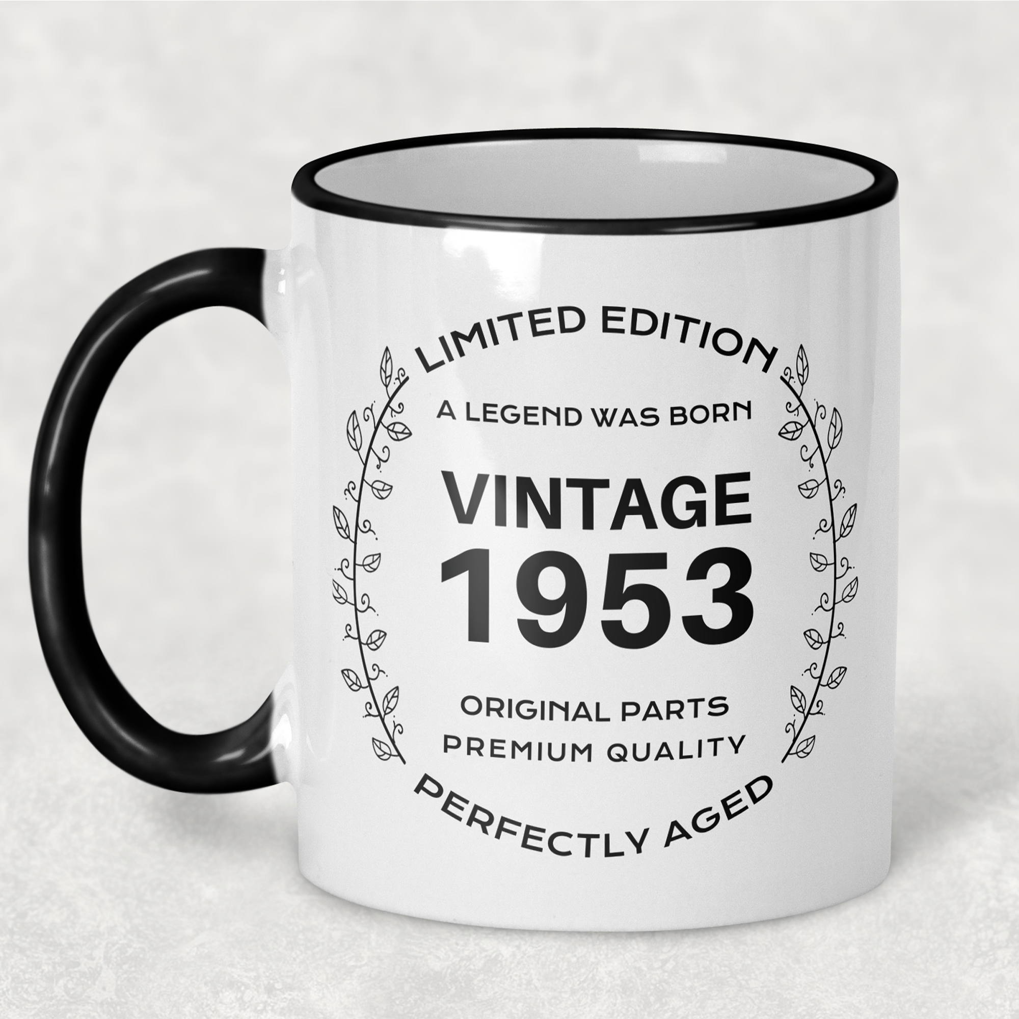 1953 Vintage Gift Landmark Birthday Gift Mug Limited Edition for Women or Men - "Legend Was Born" in 1953 - - - FREE SHIPPING!
