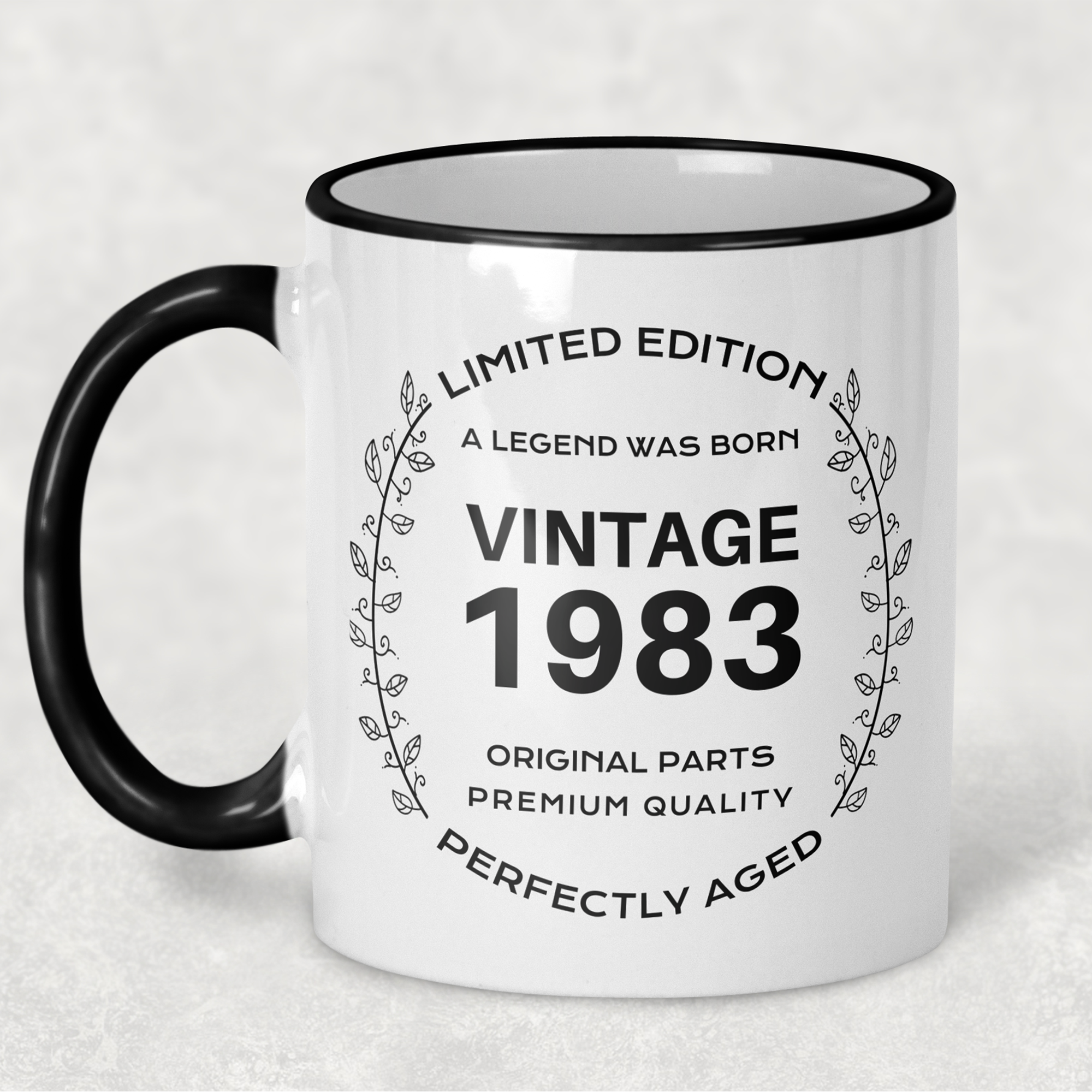 1983 Vintage Gift Landmark Birthday Gift Mug Limited Edition for Women or Men - "Legend Was Born" in 1983 - - - FREE SHIPPING!