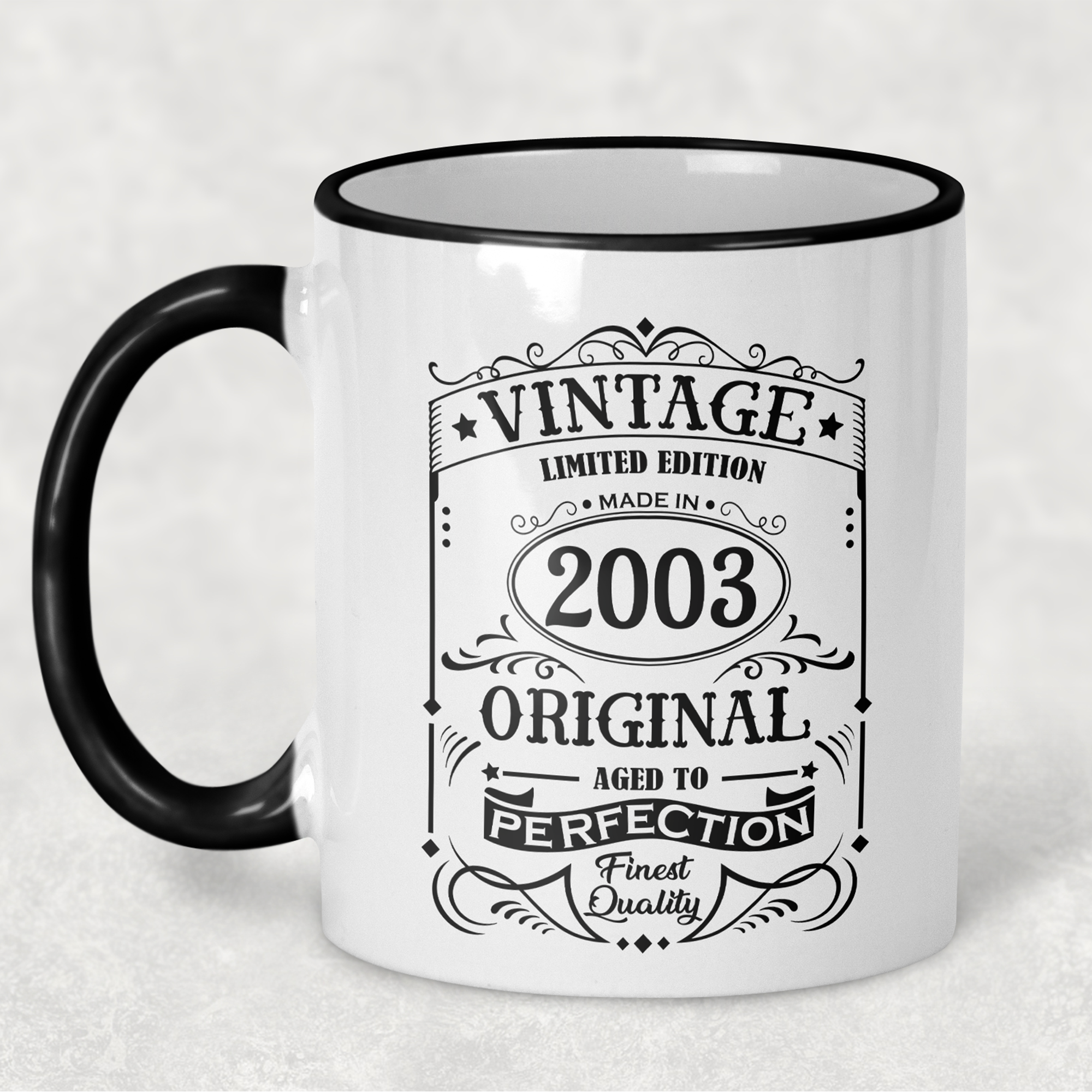 2003 Vintage Gift Landmark Birthday Gift Mug Limited Edition for Women or Men - "Finest Quality" in 2003 - - - FREE SHIPPING!