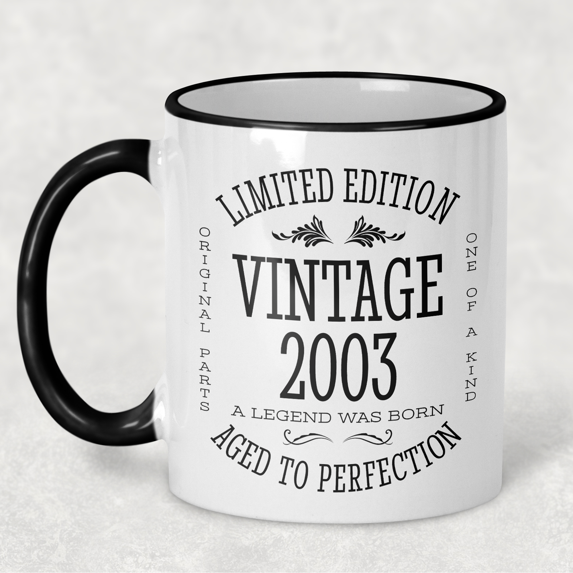 2003 Vintage Gift Landmark Birthday Gift Mug Limited Edition for Women or Men - "Legend Was Born" in 2003 - - - FREE SHIPPING!