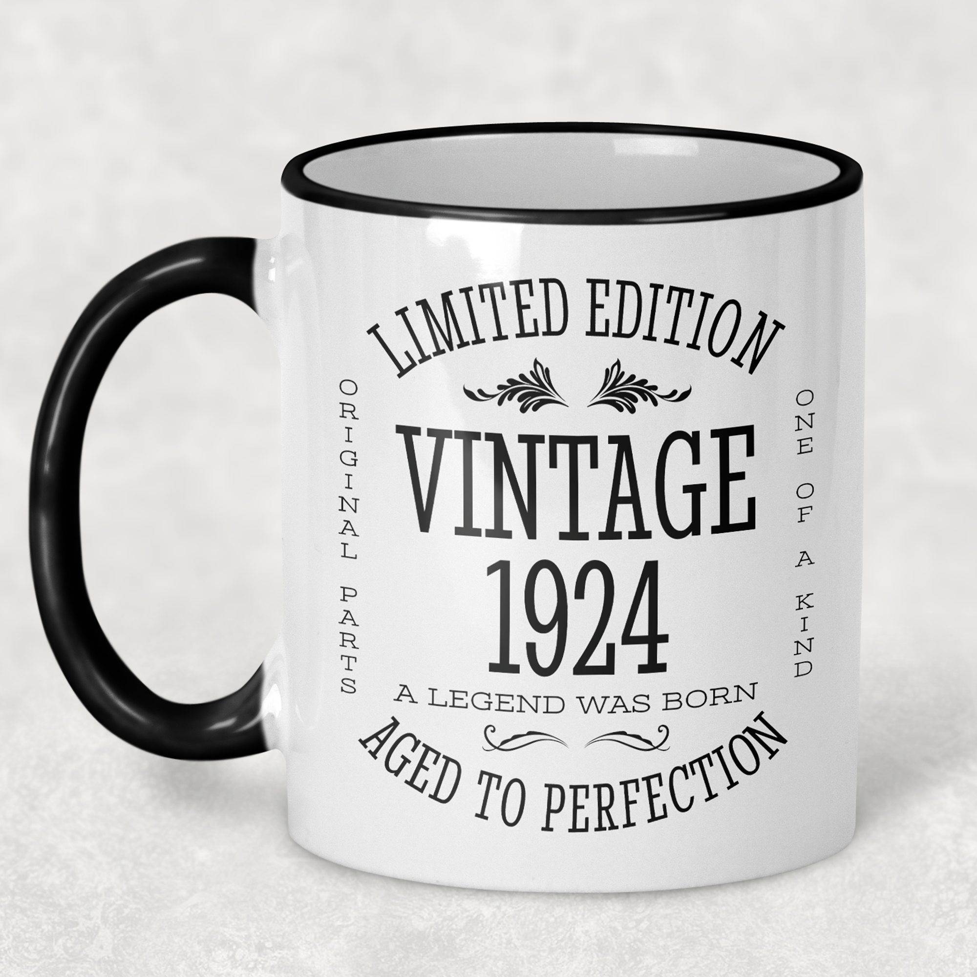 1924 Vintage Gift Landmark Birthday Gift Mug Limited Edition for Women or Men - "Legend Was Born" in 1924 - - - FREE SHIPPING! t