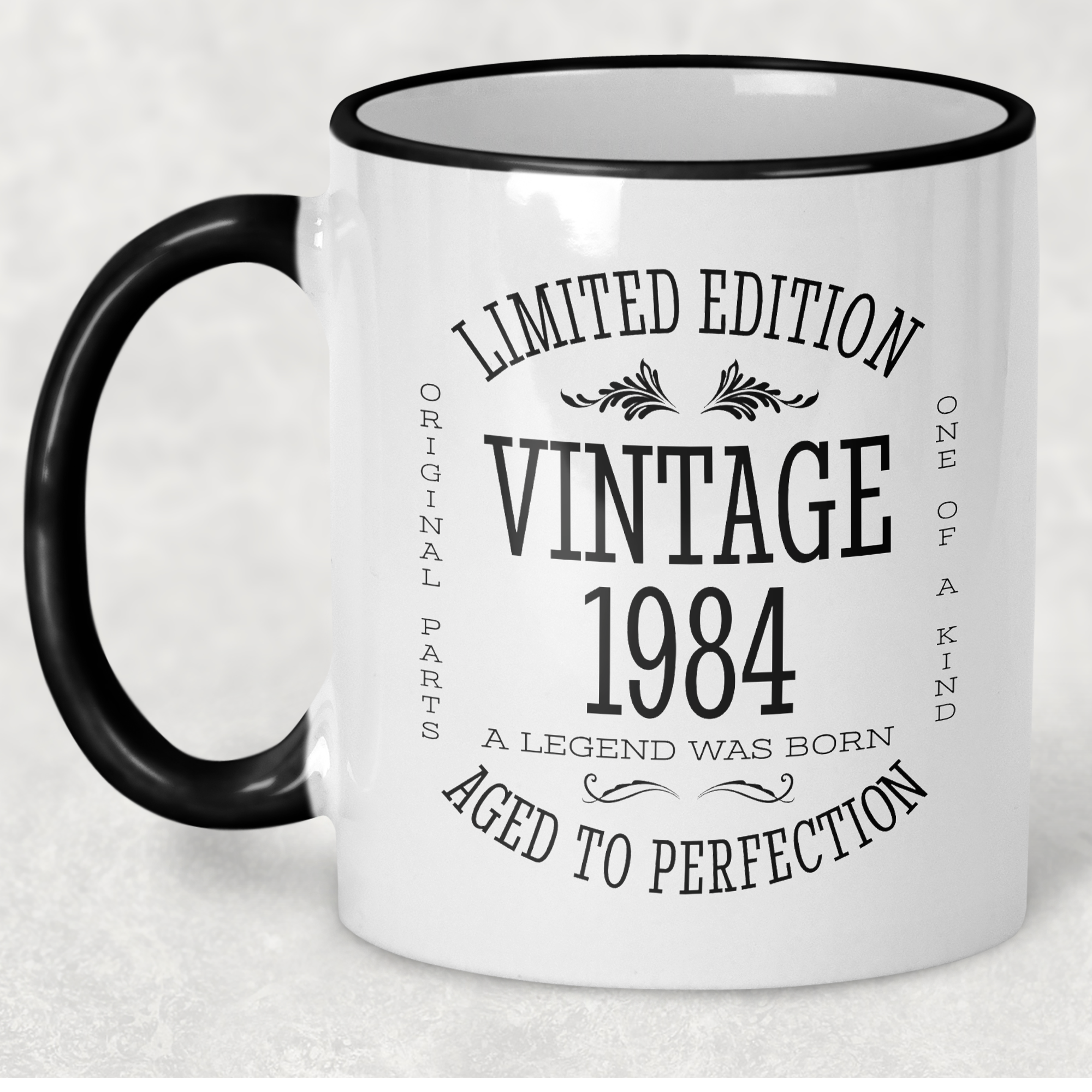 1984 Vintage Gift Landmark Birthday Gift Mug Limited Edition for Women or Men - "Legend Was Born" in 1984 - - - FREE SHIPPING!