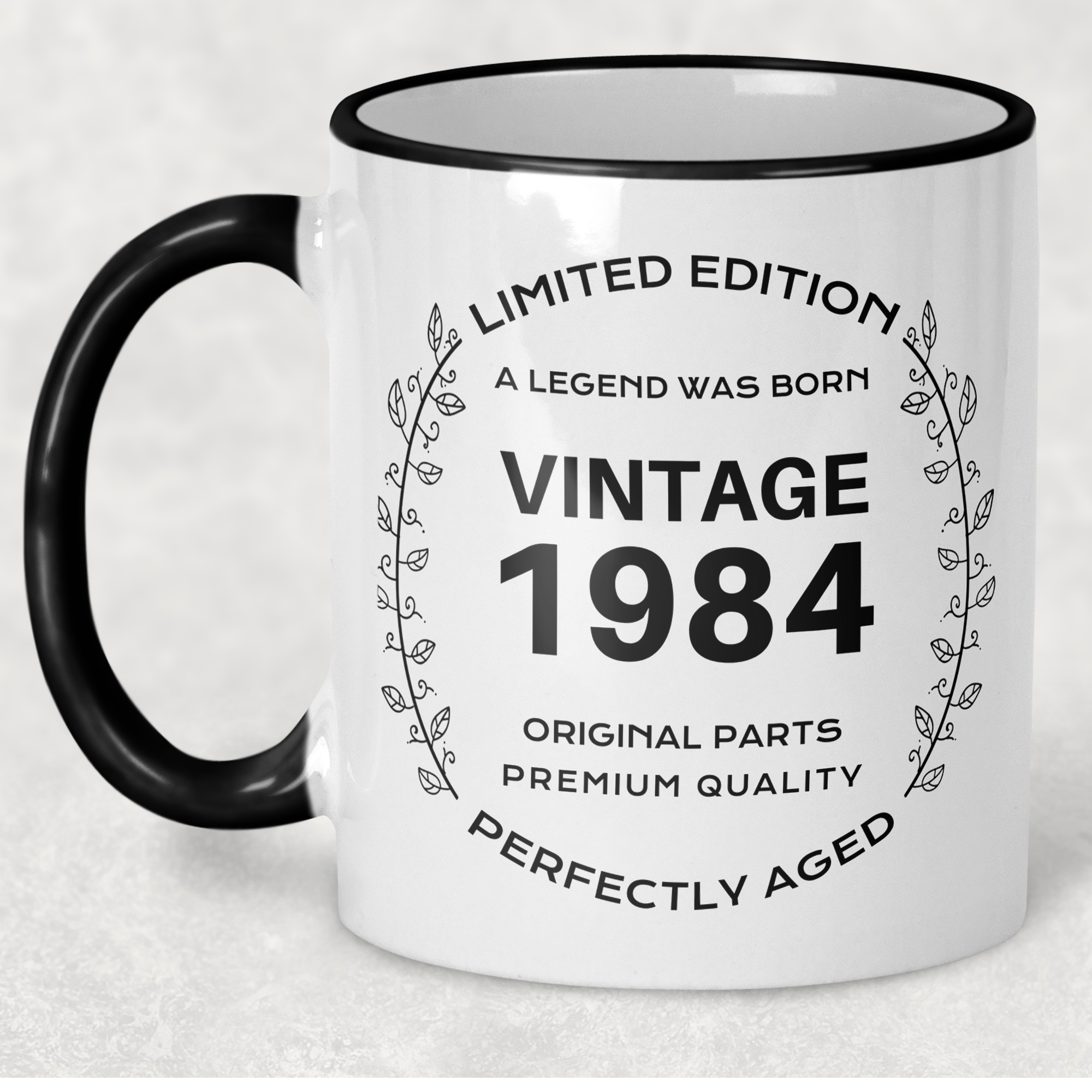 1984 Vintage Gift Landmark Birthday Gift Mug Limited Edition for Women or Men - "Legend Was Born" in 1984 - - - FREE SHIPPING!