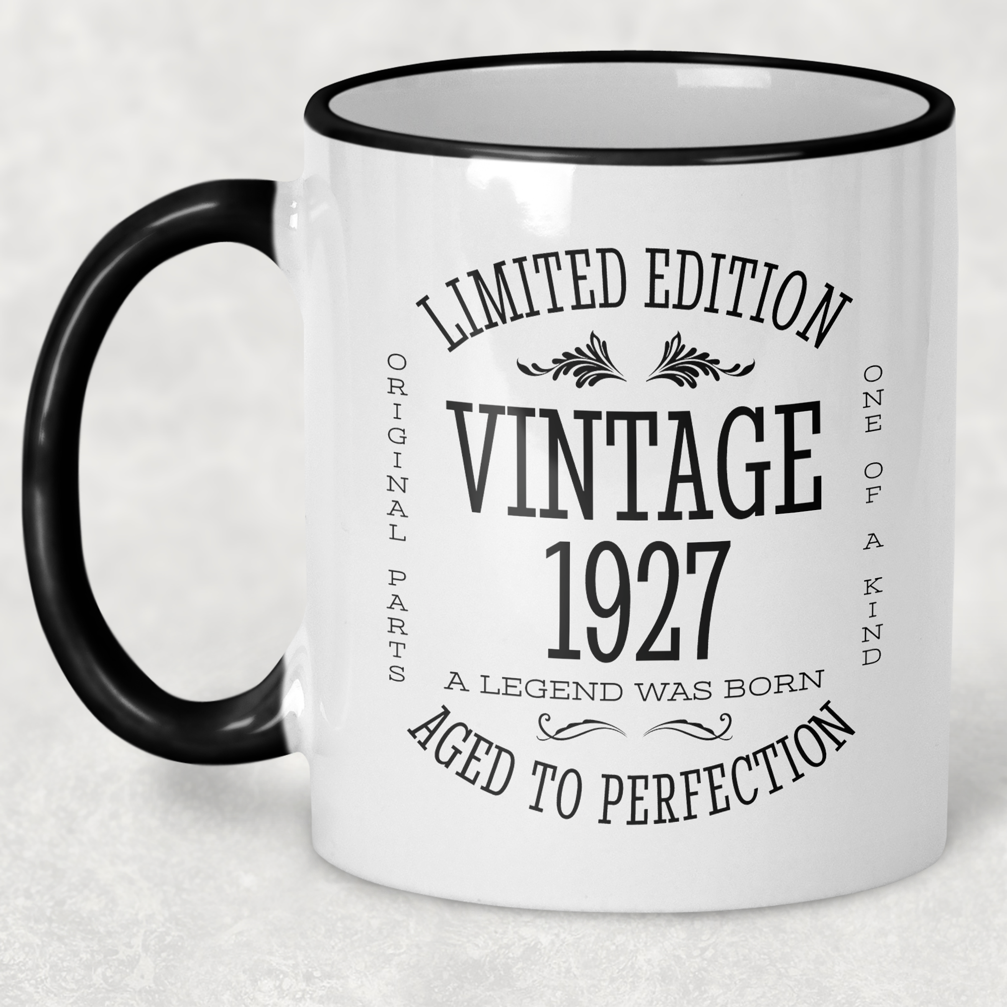 1927 Vintage Gift Landmark Birthday Gift Mug Limited Edition for Women or Men - "Legend Was Born" in 1927 - - - FREE SHIPPING!