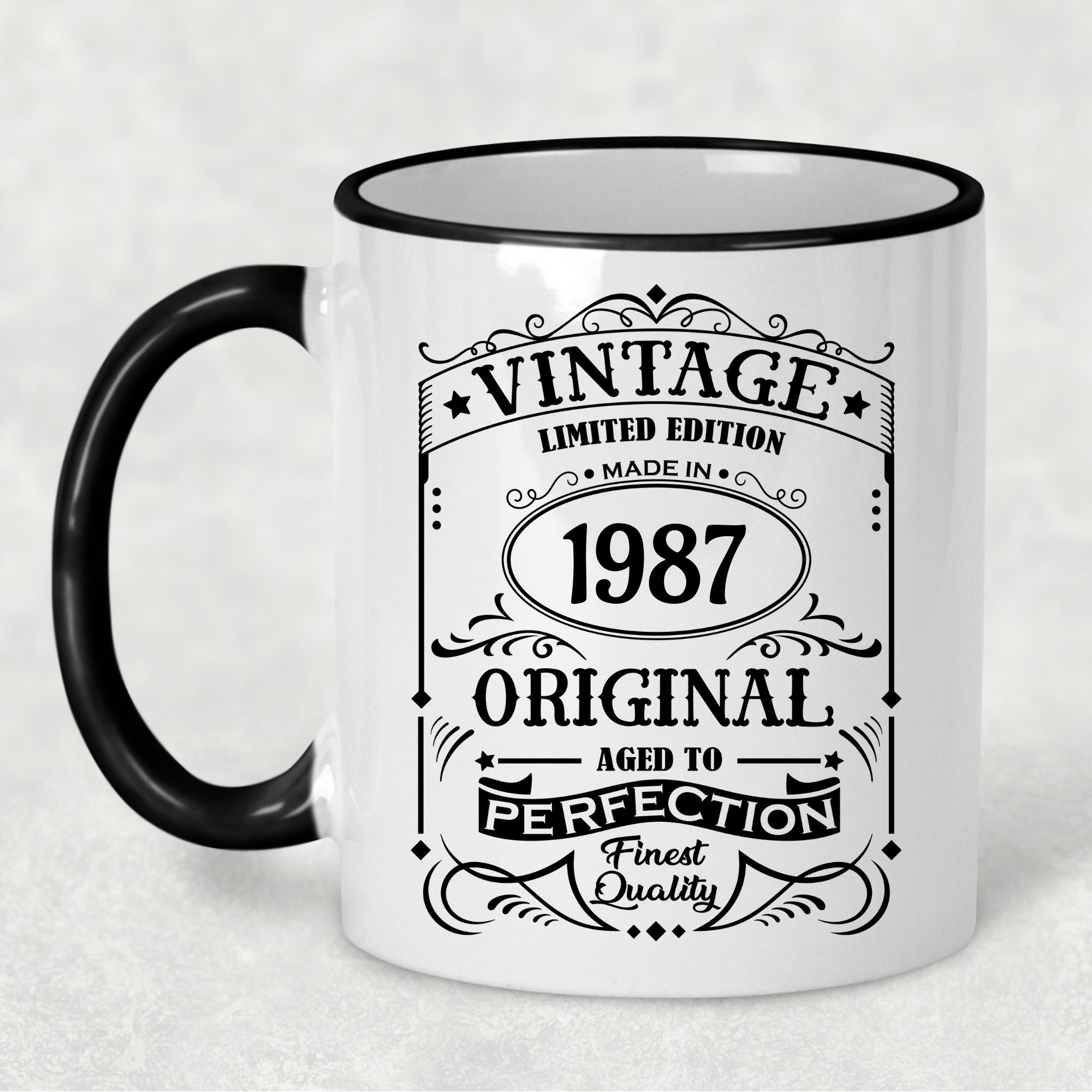 1987 Vintage Gift Landmark Birthday Gift Mug Limited Edition for Women or Men - "Finest Quality" in 1987 - - - FREE SHIPPING!