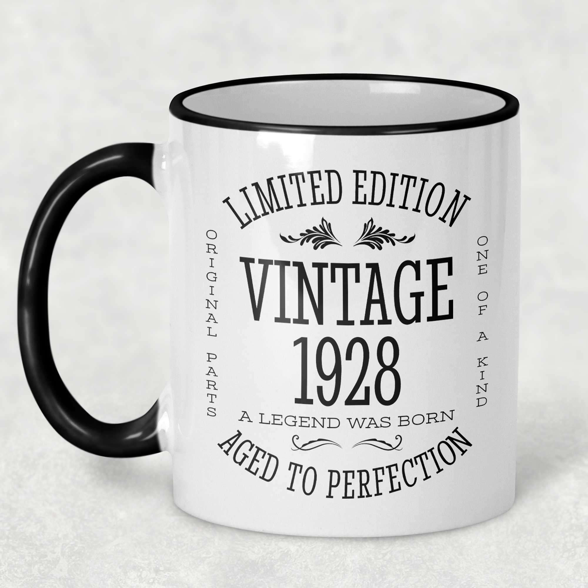 1928 Vintage Gift Landmark Birthday Gift Mug Limited Edition for Women or Men - "Legend Was Born" in 1928 - - - FREE SHIPPING!