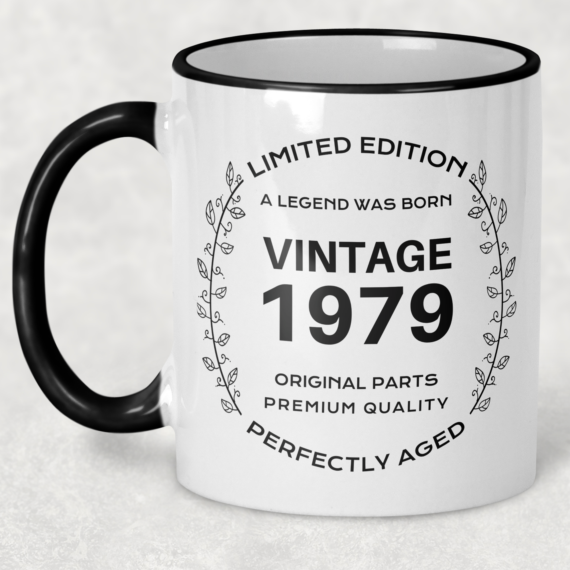 1979 Vintage Gift Landmark Birthday Gift Mug Limited Edition for Women or Men - "Legend Was Born" in 1979 - - - FREE SHIPPING!