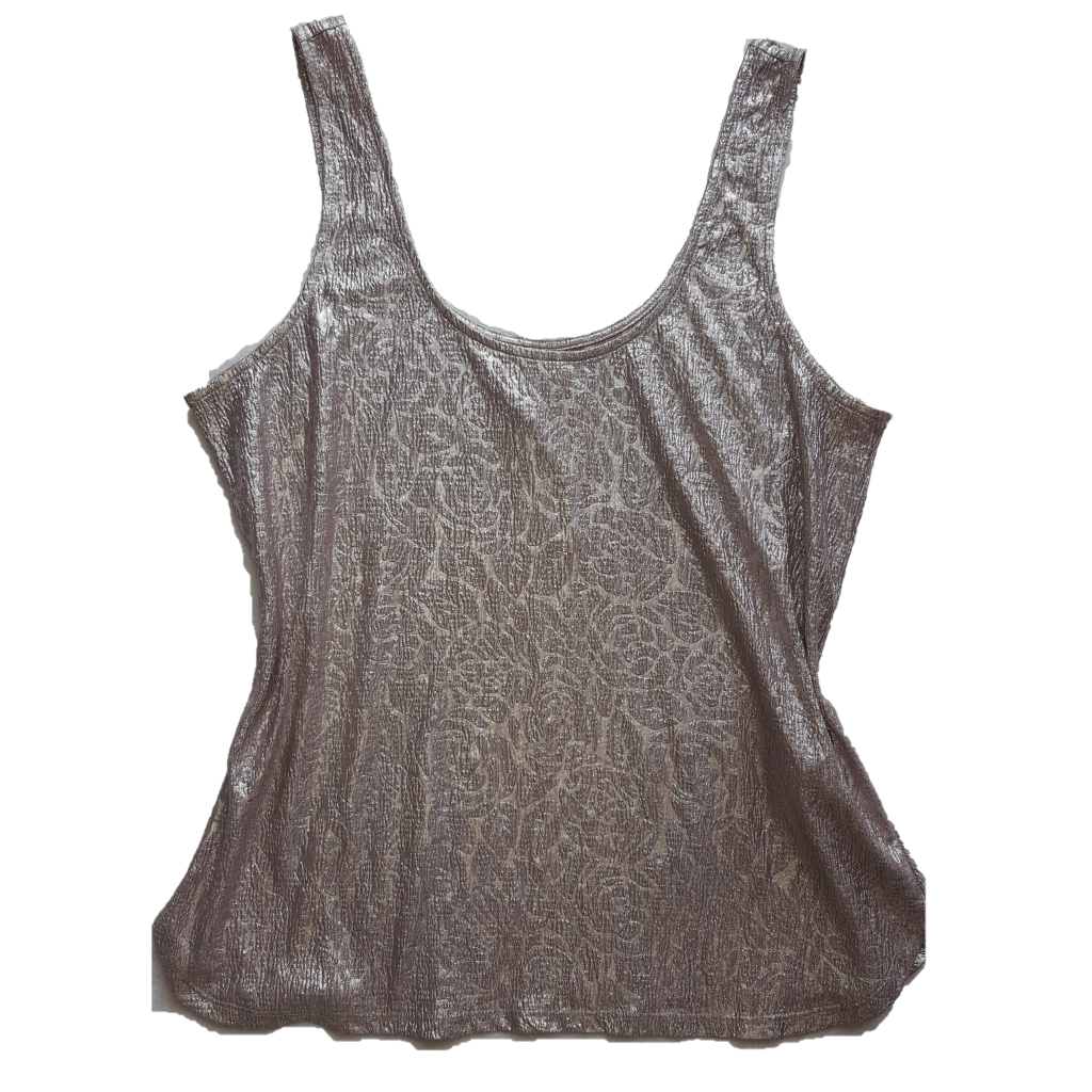 Forever New Metallic Gold Top, Size 16