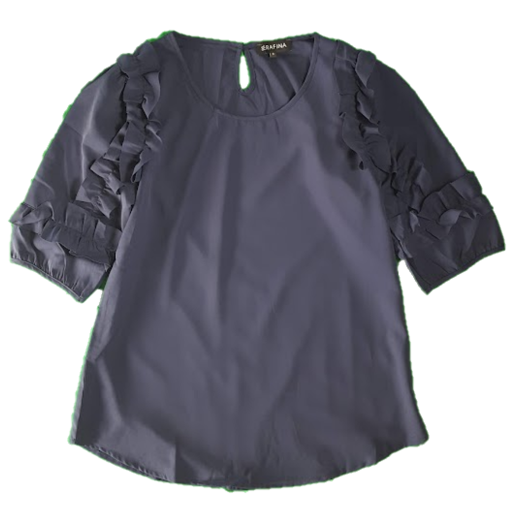 Serafina Ruffle Sleeve Blouse, Size S