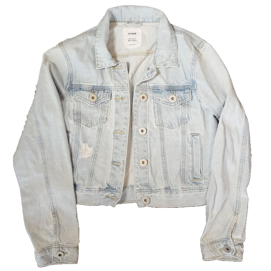 Cotton On Denim Jacket, Size 8