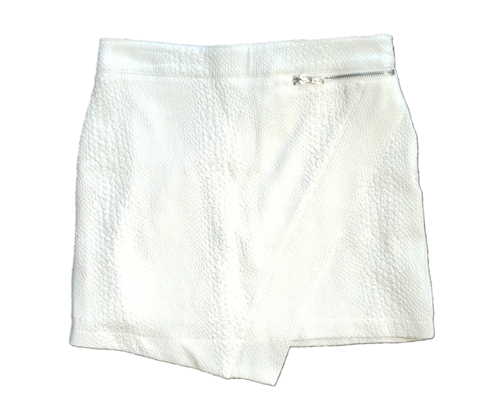 Luvalot Cream Mini Skirt, Size 8