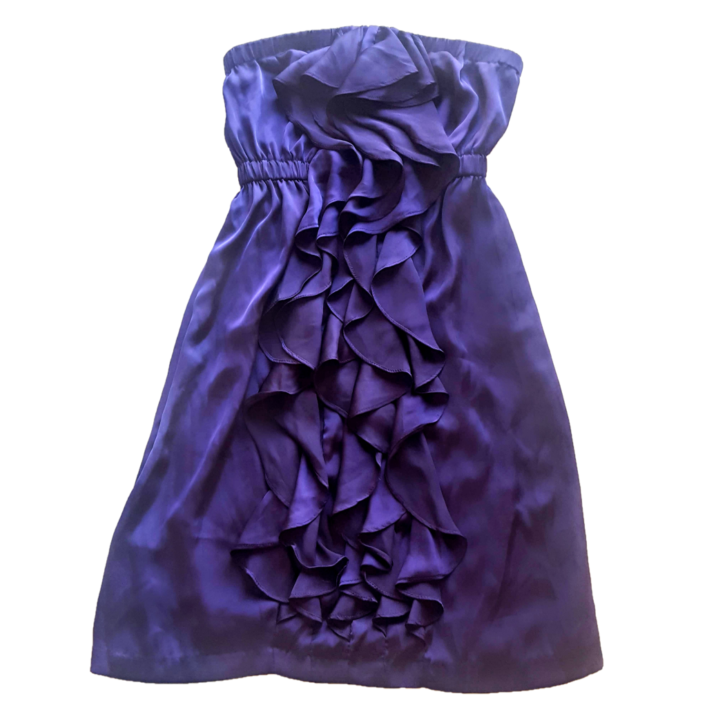Bardot Violet Ruffle Dress, Size 12