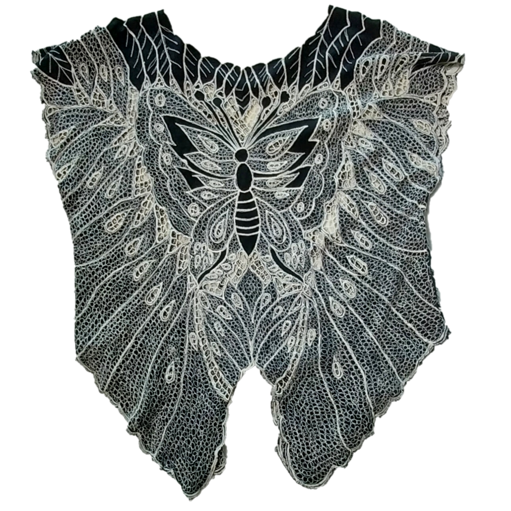 Embroided Butterfly Top, Size M