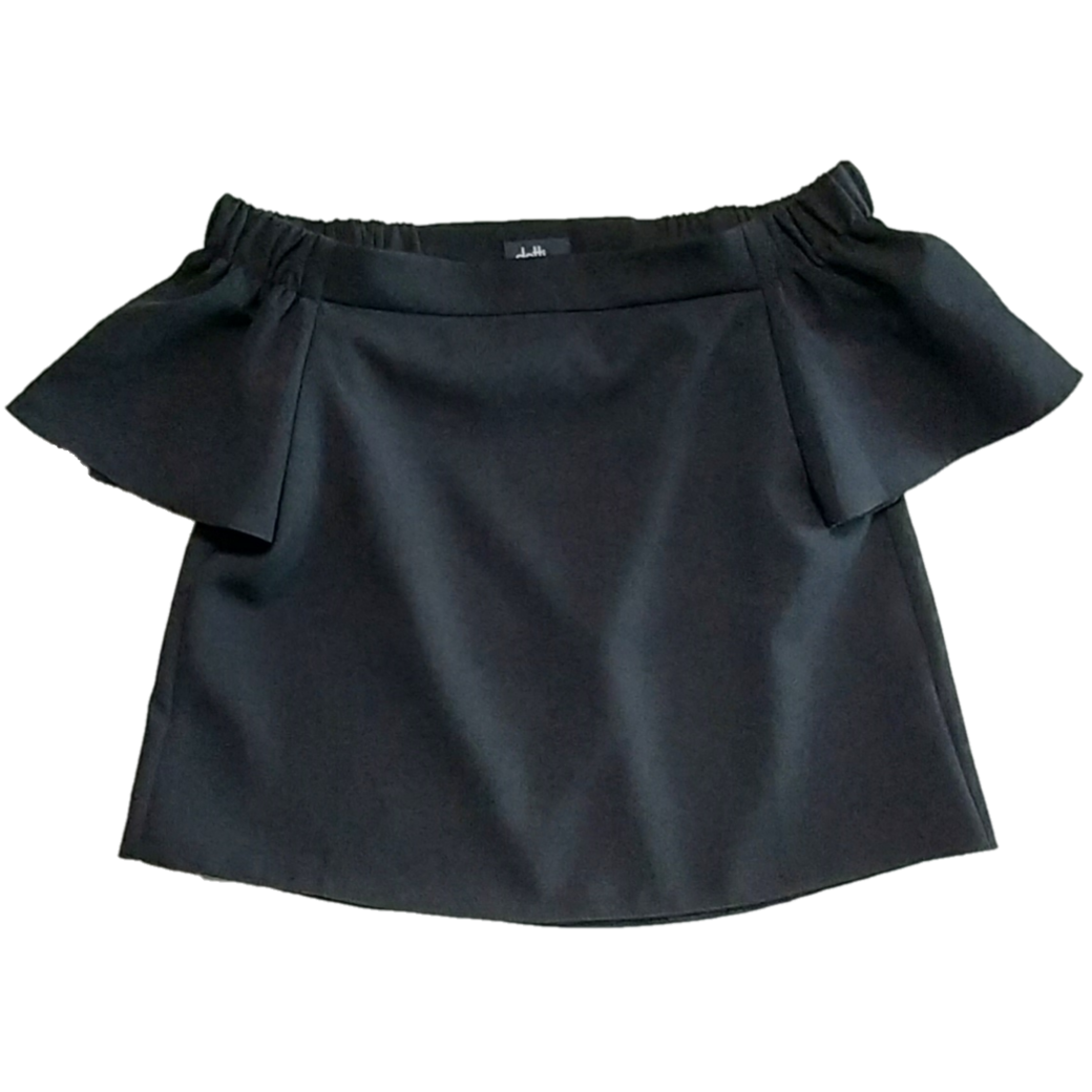 Dotti Black Off Shoulder Top, Size 10