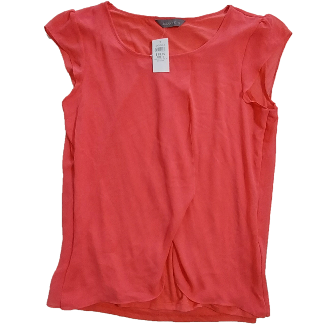 Jacqui E Pink Top, Size S