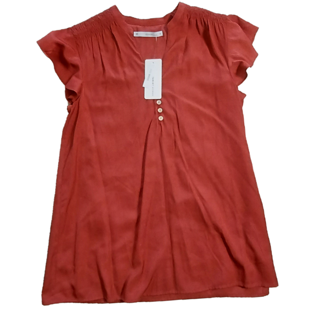 Target Flutter Sleeve Blouse, Size 8