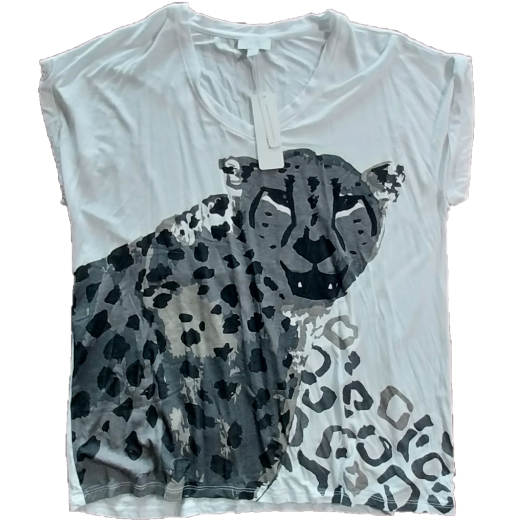 Sussans Leopard Graphic Tee, Size M