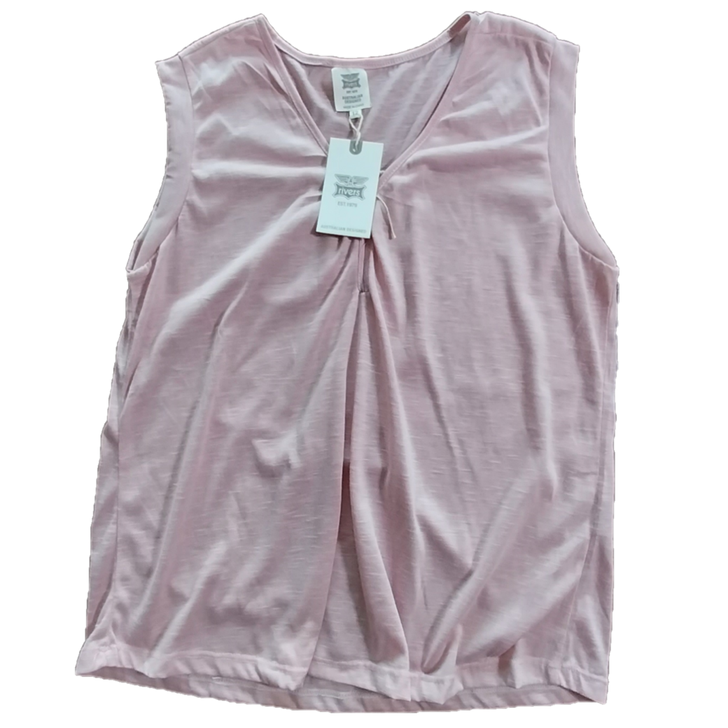 Rivers Pink Sleeveless Top, Size 12