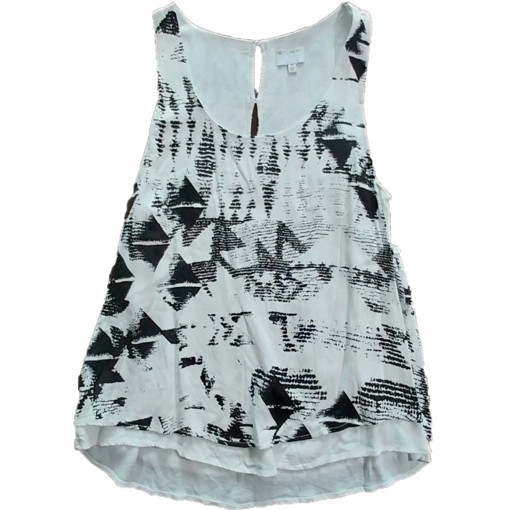 Witchery Black and White Top, Size 16