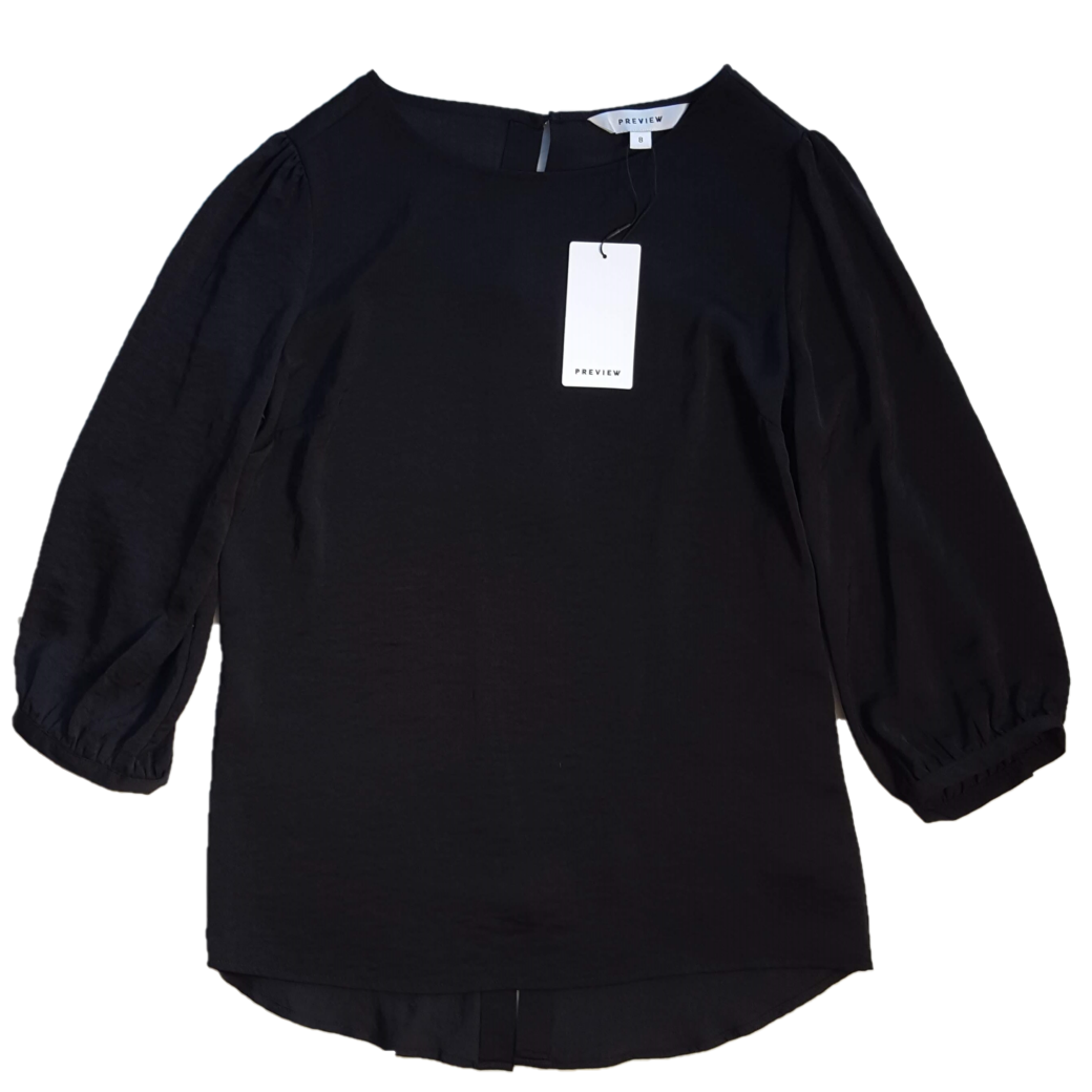 Preview Hammered Satin Blouse, Size 8