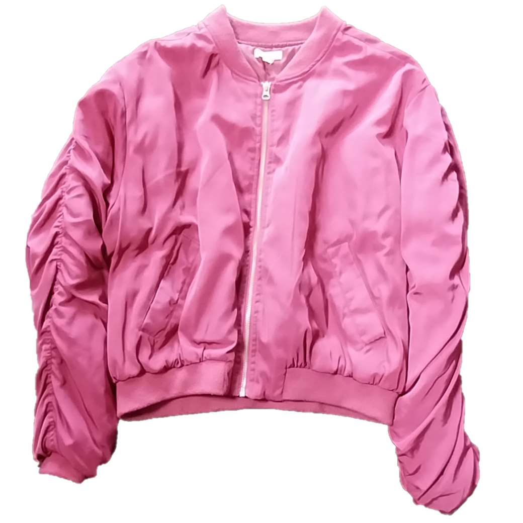 Lily Loves Purple Bomber Jacket, Size 16