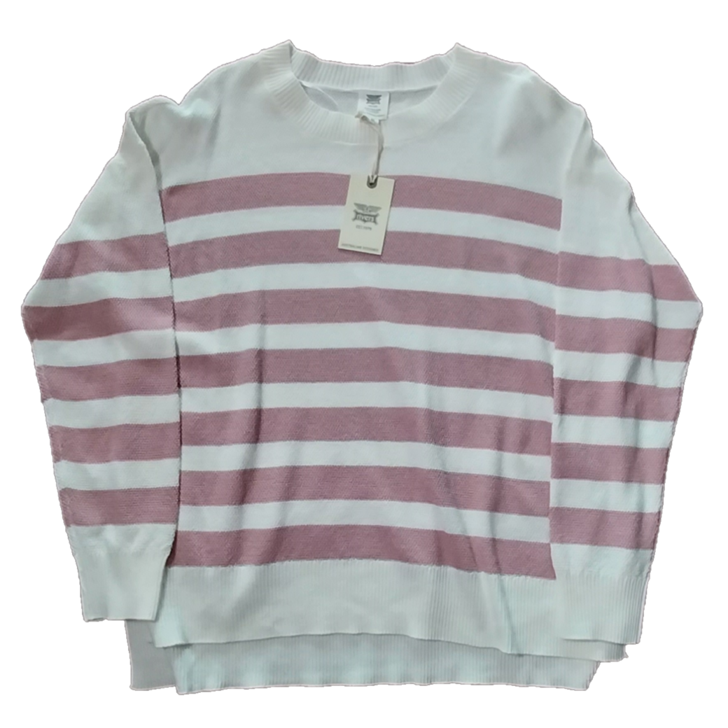 Rivers Pink and White Striped Jumper, Size 12