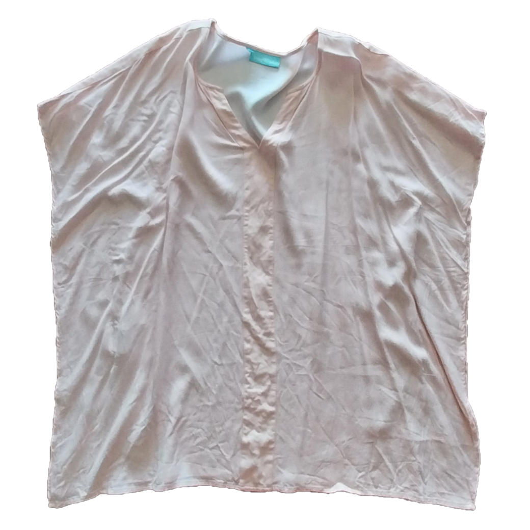 Blue Illusion Pink Top, Size M