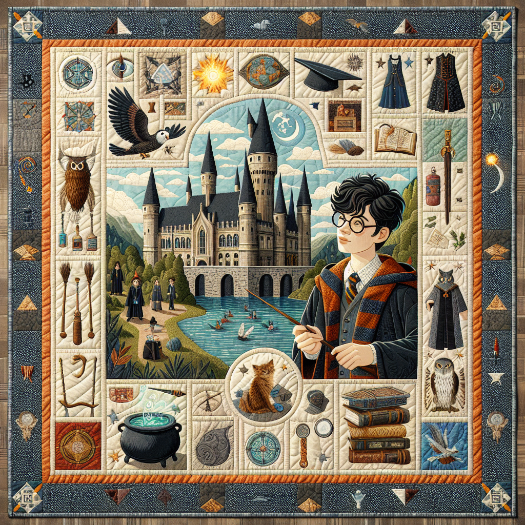 Harry Potter quilt block