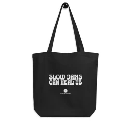 Queue Points Record Shopping Bag - "Slow Jams Can Heal Us"