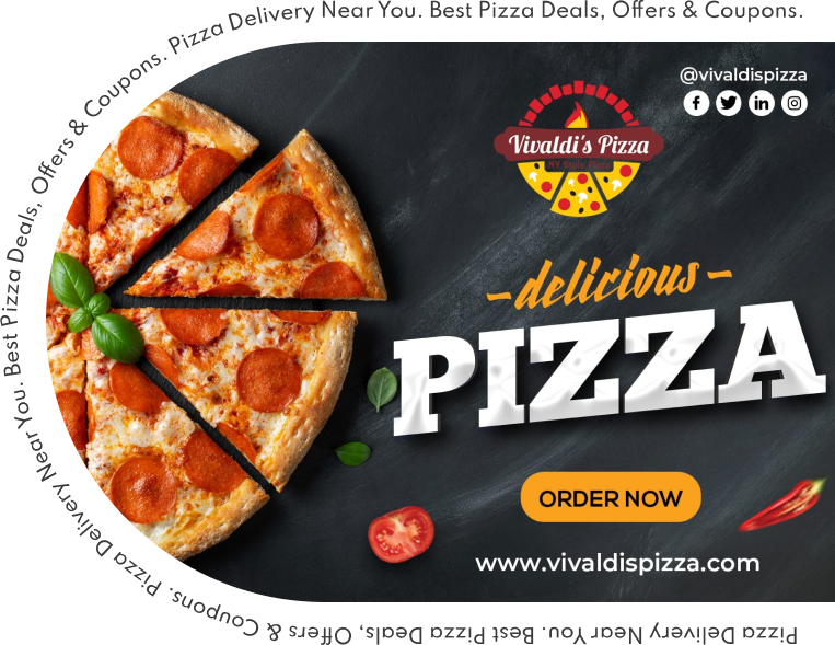 2 Large Vivaldis Pizza's