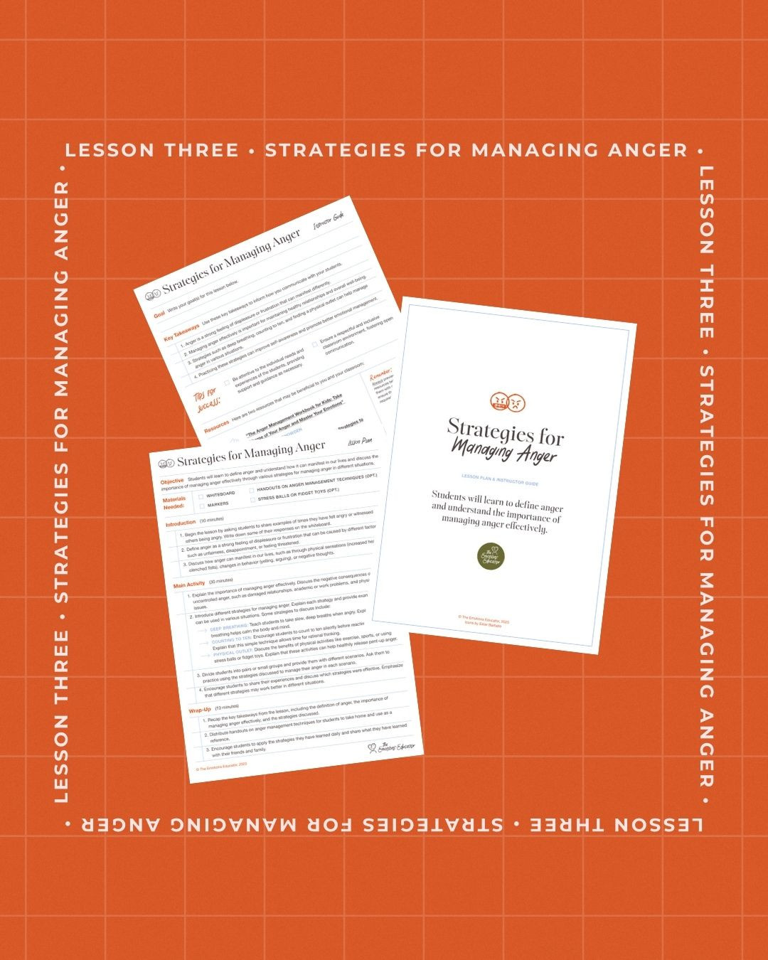 Unit 3 "Strategies for Managing Anger" Instructional Guide & Lesson