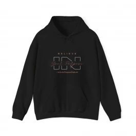 Black Purpose Unisex Hooded Sweatshirt