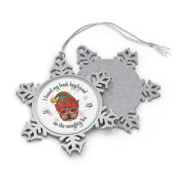 2025 Serena Akeroyd Trev Pewter Snowflake Ornament