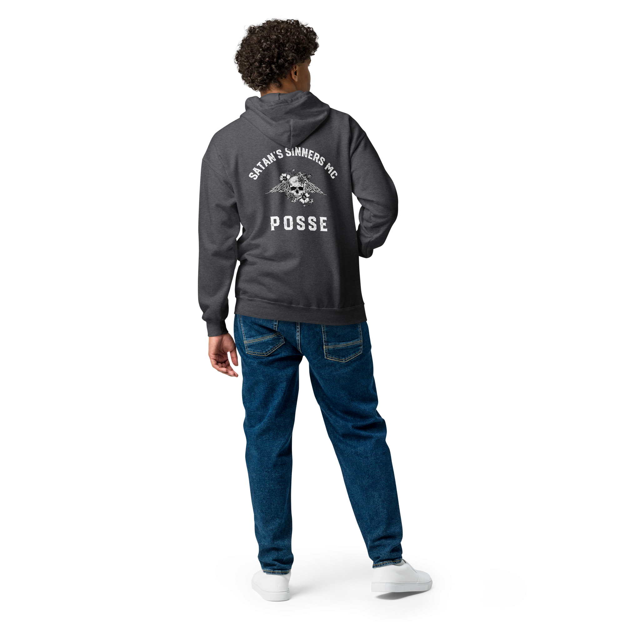 Satan's Sinners MC Posse NJ Unisex heavy blend zip hoodie