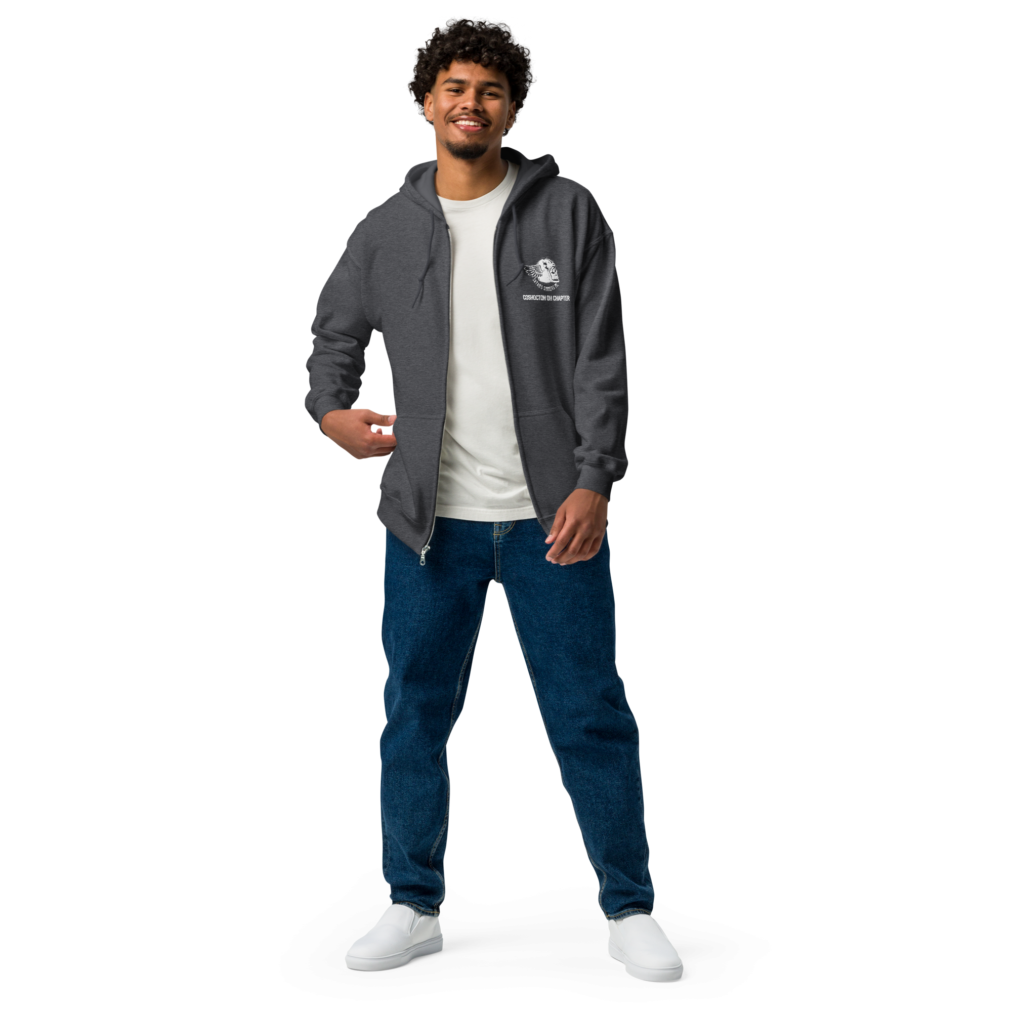Satan's Sinners MC Posse Coshocton Unisex heavy blend zip hoodie