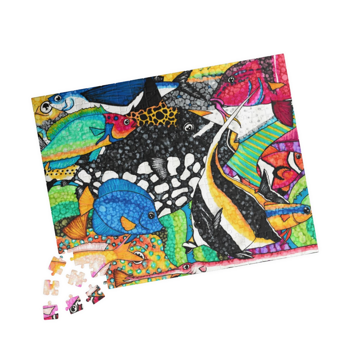 Tropical Fish I Jigsaw Puzzle - 110, 252, 520, or 1014-Piece Jigsaw for Marine Lovers