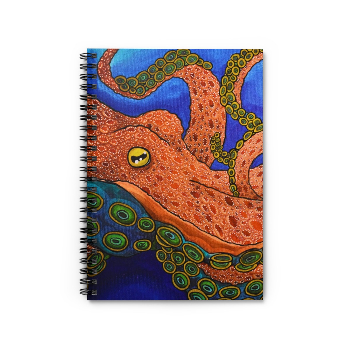 Vibrant Octopus Spiral Notebook - 6x8" size - Pages Full of Possibilities