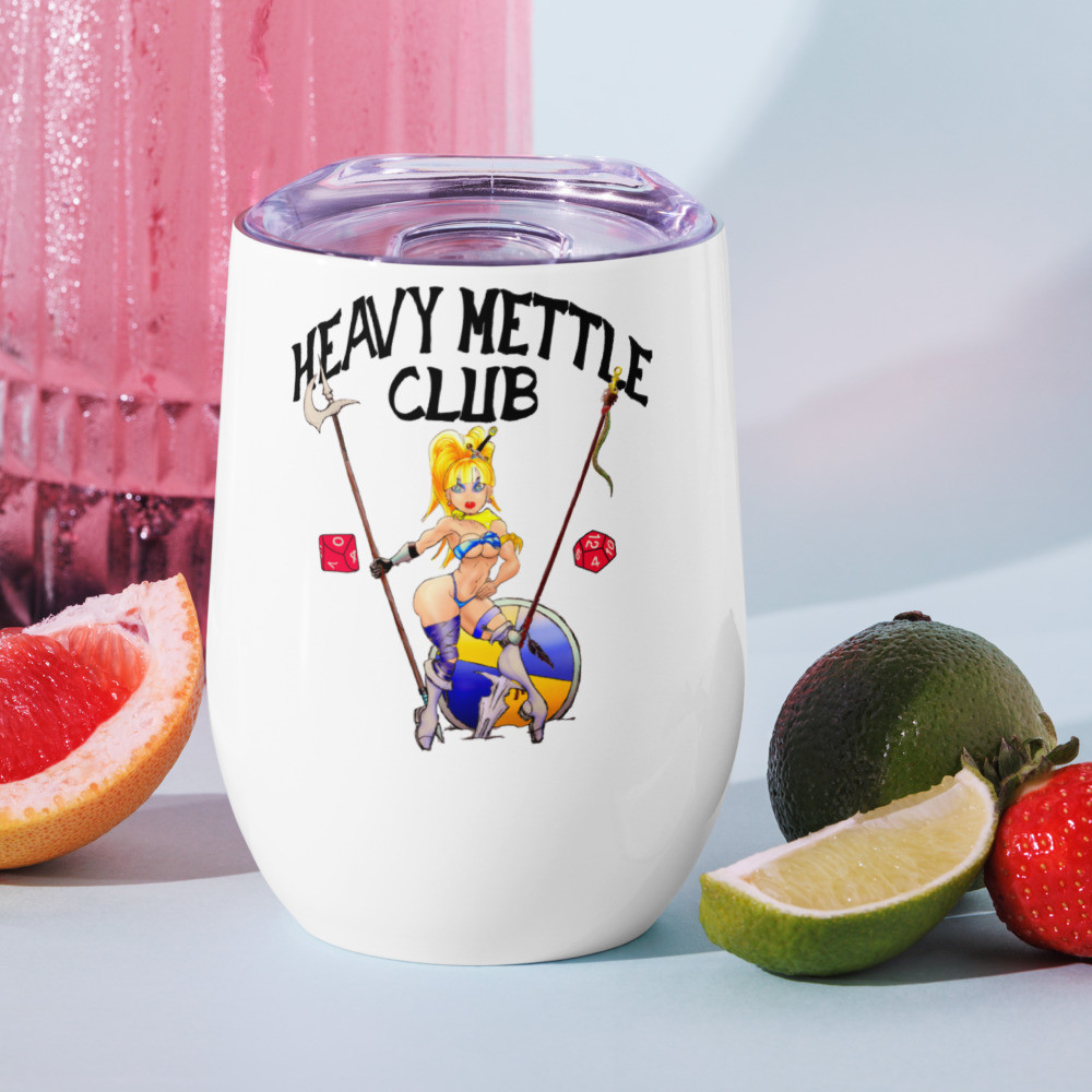 HEAVY METTLE CLUB Wine tumbler