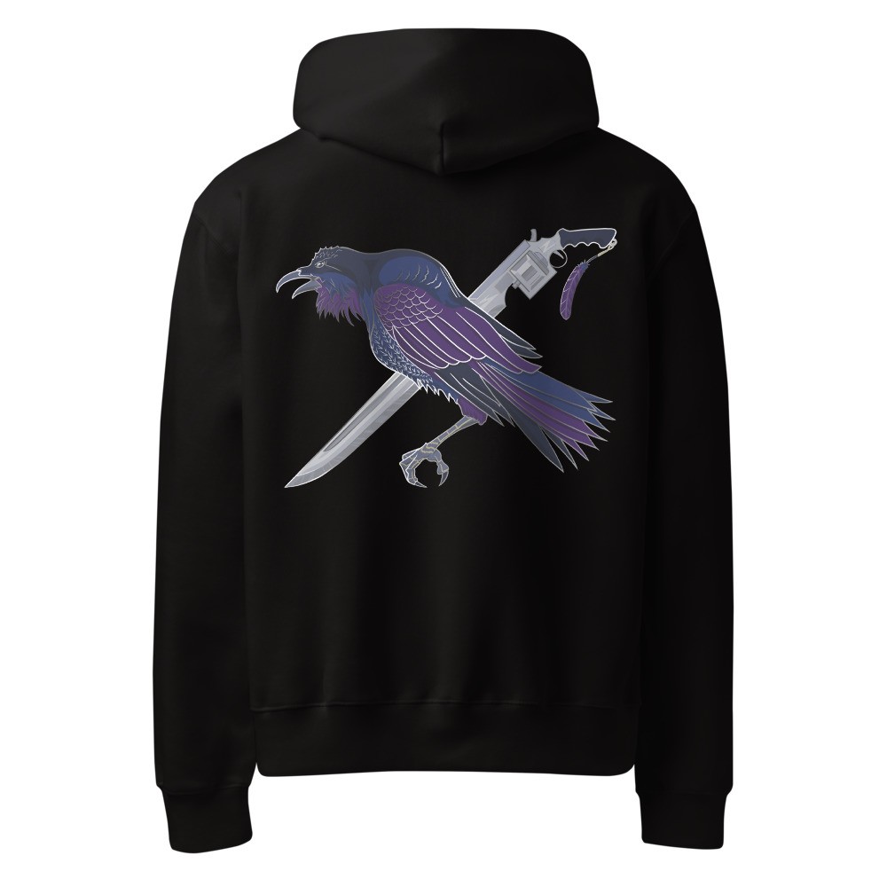 RAVEN EMBLEM Oversized heavyweight hoodie